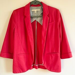 LC Lauren Conrad Red Blazer Sophisticated Style